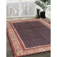 thumbnail image 3 of Ahgly Company Machine Washable Indoor Rectangle Traditional Vermilion Red Area Rugs, 5' x 8', 3 of 7