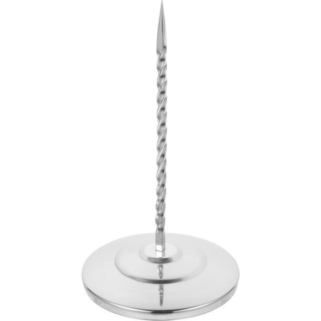 Receipt Holder Spike Stainless Steel Receipt Storage Holder Desktop Check Bill Holder