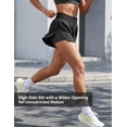 thumbnail image 2 of Yogaration Womens Athletic Shorts 2-in-1 High Waist Running Workout Shorts with Phone Pocket & Stretchy Liner, 2 of 9