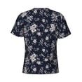thumbnail image 6 of Vsdgher Retro Flower Print Men's Dry Fit Mesh Athletic Shirts Moisture Wicking Tennis T-Shirt Tops, 6 of 9