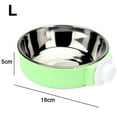 thumbnail image 2 of Cuenco para perros, cuenco de agua para comida colgante extraíble de acero inoxidable, cuencos para jaula para mascotas con soporte para pernos para perros, cachorros, gatos y animales pequeños, 2 of 6