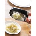 thumbnail image 4 of Stainless Steel Garlic Press Manual Garlic Mincer Chopping Garlic Tools Curve Fruit Vegetable Cooking Kitchen Gadgets Tools (Black2), 4 of 7