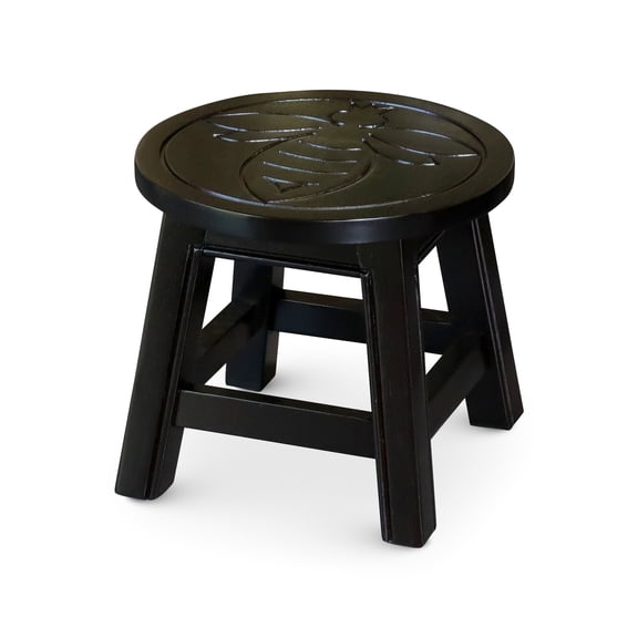 Floral Motif Stool / Used as Seat / Made of Sturdy Wood