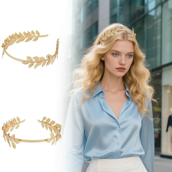 Greek Leaf Head Chain Elegant Boho Bridal Hair Jewelry Roman Headpiece for Women Wedding Party Accessories