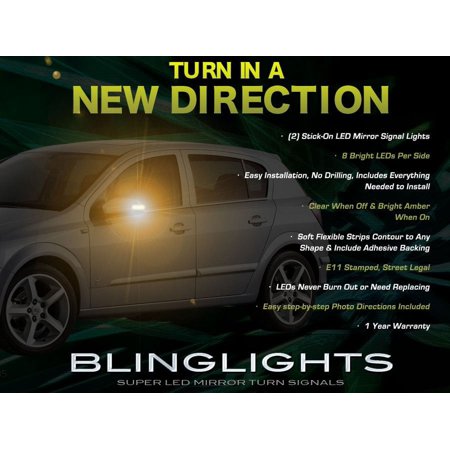 For 2008 2009 Saturn Astra LED Side Mirror Turnsignals Lights LEDs Turn Signals Lamps Mirrors Signalers