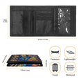 thumbnail image 6 of POLERO Colorful Floral Geometric Children's Wallet, Polyester Toddler Wallets for Travel, Waterproof Easy Access Kids Trifold Wallet, 6 of 6