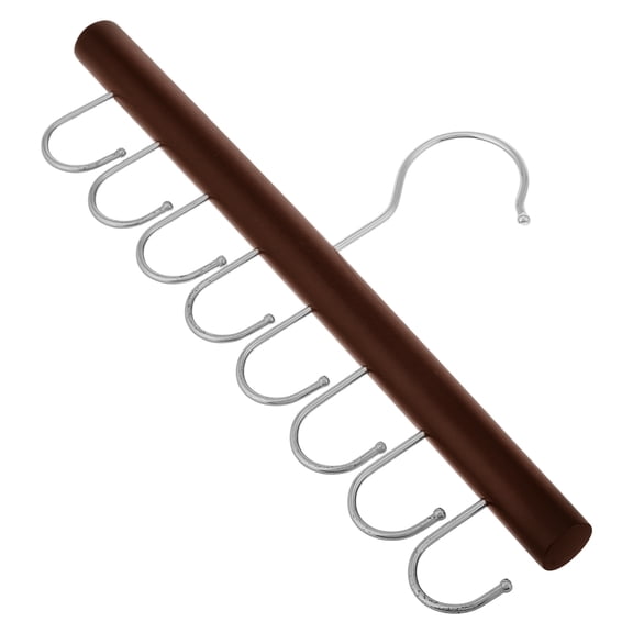 TABLZONE Decorative Coffee Wood Wall Hanger for Closet Belts Scarves and Purses