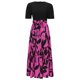 thumbnail image 4 of Vestido de Manga Corta de Primavera de Impresión de Cintura Alta Cuello Redondo Vestido Casual, Vestido de Manga Corta de Moda de Poliéster para Mujeres, Lavado de Manos Verano, 4 of 7