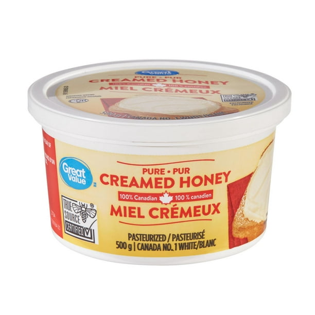 Great Value Pure Creamed Honey, 500 g Walmart.ca