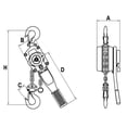 thumbnail image 2 of JET VLP Series Lever Chain Hoist - 5 Foot Lift Multiple Capacities, 2 of 2
