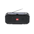 thumbnail image 1 of Altavoz portátil inalámbrico con energía Solar, linterna de emergencia para exteriores, tarjeta TF, Radio con micrófono, color negro, 1 of 3