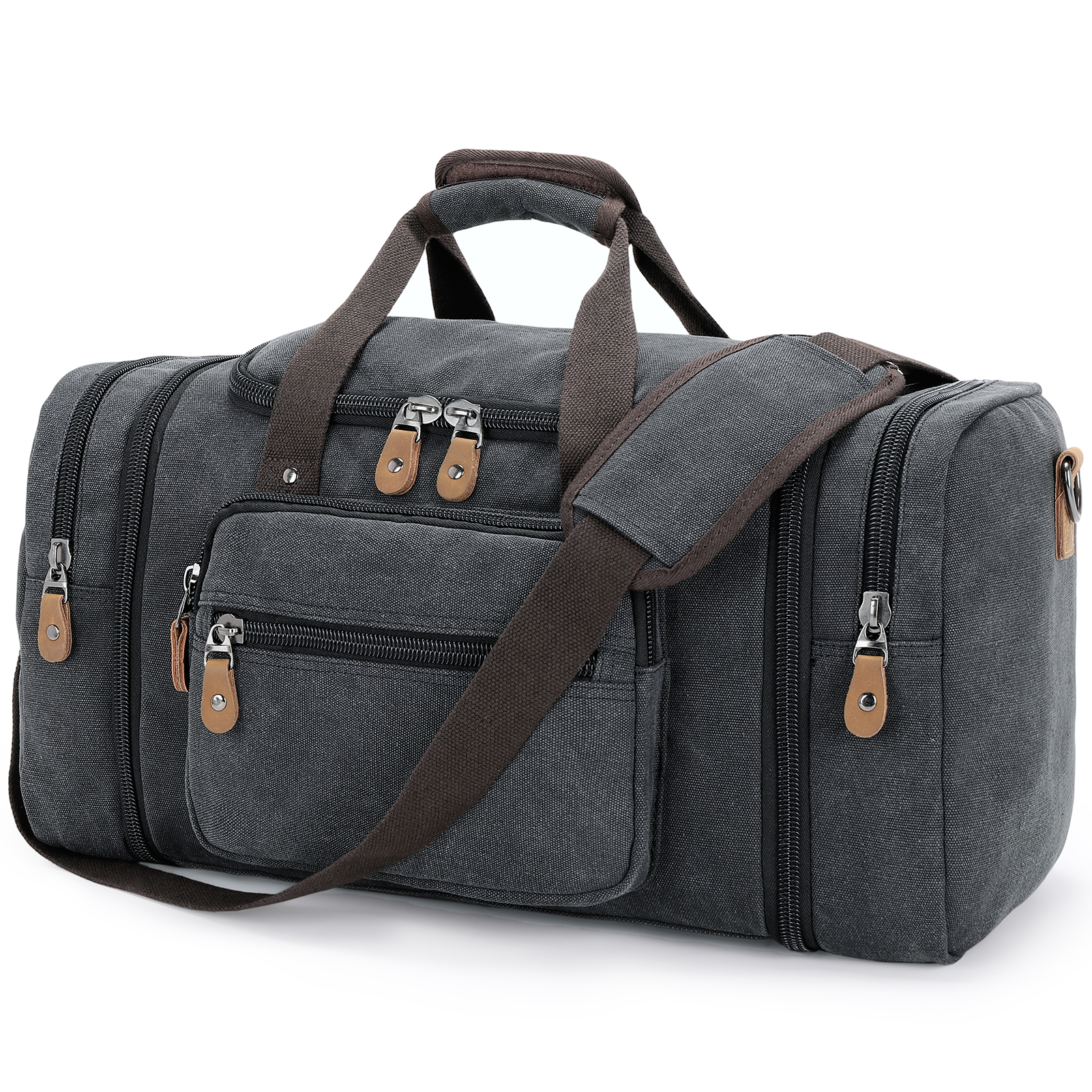 Gonex 50L Canvas Expandable Duffel Bag, 24"