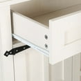 thumbnail image 6 of Dextrus Farmhouse Pantry Cabinet with Doors & Drawer, Kitchen Storage Cabinet with Shelves, White, 6 of 8