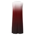 thumbnail image 4 of pbnbp Summer Dresses for Women 2023 Casual Ombre Tie Dye Dress Crewneck Sleeveless High Waist Pleated Midi Sundresses, 4 of 4