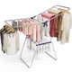 thumbnail image 1 of Tendedero de ropa con altura ajustable, estante de secado plegable tipo alas de gaviota para uso en interiores y exteriores, 1 of 7