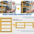 thumbnail image 4 of REIBII 40" Wide Metal Garage Storage Shelves Unit 5 Tier Heavy Duty 2000lbs Rack,Orange, 4 of 8