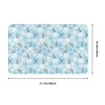 thumbnail image 5 of Dragonfly Flower Light Blue Front Door Mat, Indoor Mats for Bedroom Bathroom Kitchen, Floor Mat Non-Slip, Soft Carpet Floor Cover Machine Washable Entryway Mat - 20x31.5in, 5 of 5
