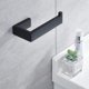 thumbnail image 5 of Soporte para papel higiénico perforado, soporte para papel higiénico de acero inoxidable 304, soporte de pared negro, soporte para papel higiénico para baño y cocina (negro, perfor, 5 of 5