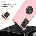 thumbnail image 2 of JTCASES for Samsung Galaxy A22 5G Case, Car Mount Bracket 2-layer Hybird Shockproof PC TPU Anti-fall Slim Fit Lightweight Magnetic Cover for Samsung Galaxy A22 5G（6.6" 2021) - Rosegold, 2 of 7