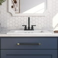 thumbnail image 3 of DeerValley DV-1DS0123 21" x 18" White Rectangular Vitreous China Drop-in Bathroom Sink with Overflow, 3 of 11