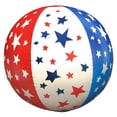 thumbnail image 2 of Patriotic Beach Balls – 12 Pack of 16” Inflatable Red, White & Blue Stars Design for Pool, Beach & Backyard Fun, 2 of 5