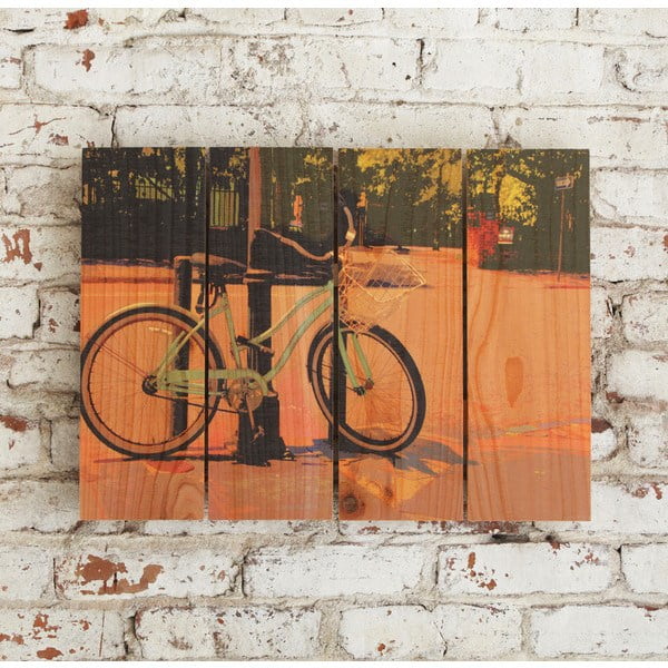 Day Dream HQ 22 x 16 in. Blue Cruiser Inside & Outside wood Wall