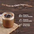 thumbnail image 4 of FlavCity Keto Hot Chocolate - Vegan, Zero Sugar & Dairy Free Hot Chocolate Mix - 45 Calories Per Serving - With Organic Cocoa, Coconut Milk, Cinnamon & Sea Salt - High Fiber & Low Carb (20 Servings), 4 of 4