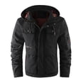 thumbnail image 5 of FINALGANG Men Casual Jackets Warm Windproof Long Sleeve Hooded Zip Up Sports Coat With Pockets Man Handsome Birthday Wedding Weekend Jacket,Black,M, 5 of 5