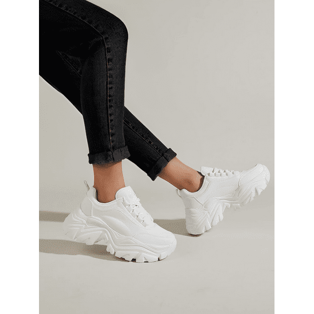 adidas gazelle silver green womens ADIDAS OZMILLEN Size 13 White Beige Mesh Chunky Sneakers main image 0
