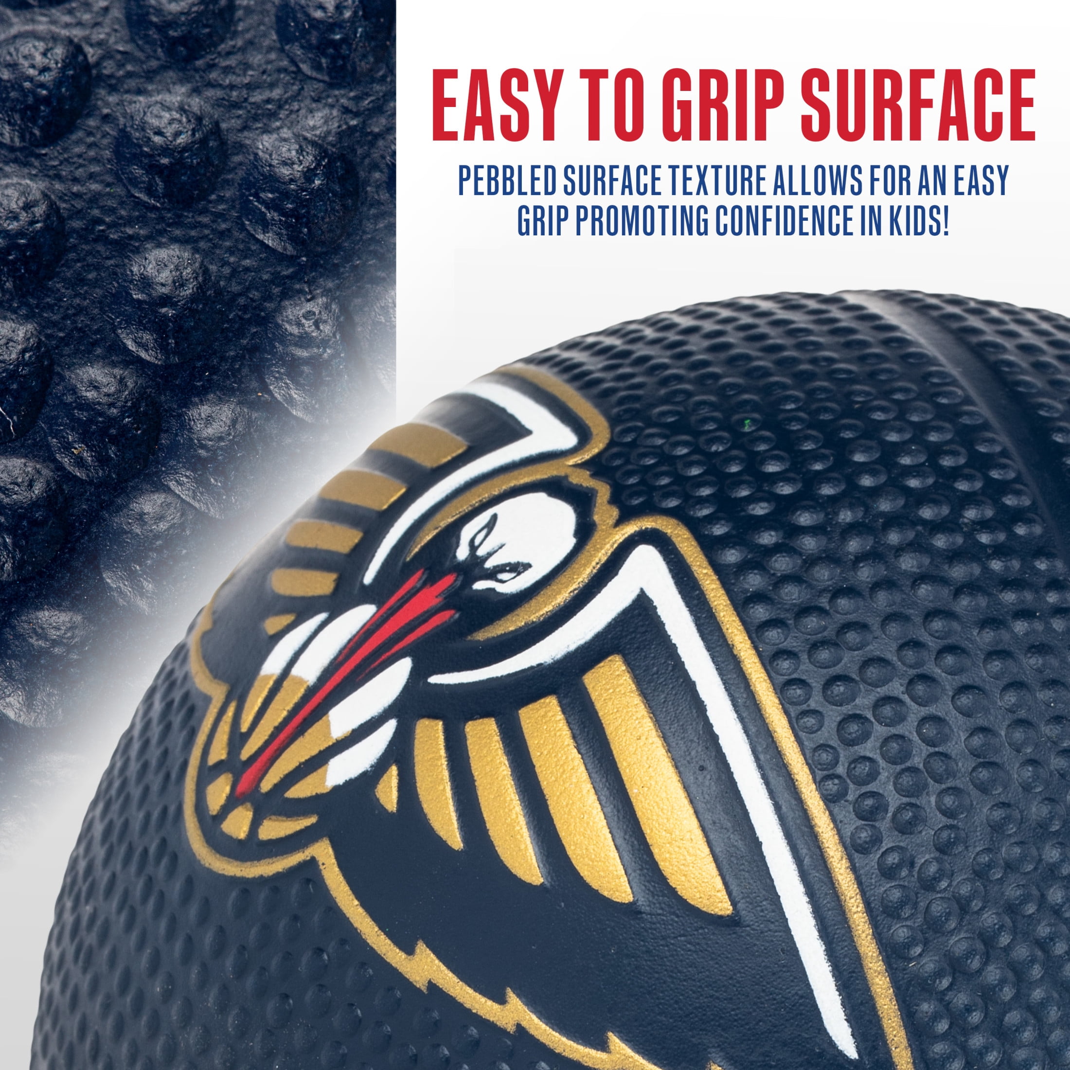 Franklin Sports NBA New Orleans Pelicans Mini Foam Basketball - Kids 5.5" Inch Toy Basketball for Over the Door + Mini Indoor Basketball Hoops - NBA Fan Shop Soft Foam Indoor Kids Basketballs