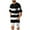 Black, variant on UVEASISHA Tracksuits for Men Big and Tall Casual Striped 2 Piece Sets Summer Short Sleeve Crewneck Tees and Shorts Matching Set Comfy Loose Sweatsuits Black M