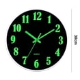 thumbnail image 2 of Reloj de pared luminoso de 12 pulgadas, reloj silencioso, reloj creativo luminoso de plástico, 2 of 5
