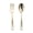 Gold, variant on Smarty 4" Clear Mini Plastic Disposable Dessert Forks 960ct