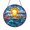 Acrylic 3.5 Inch, variant on Fantasy Beach Sunset Stained Glass Window Decor Handmade Coastal Hanging