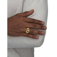 thumbnail image 5 of PalmBeach Jewelry Men's Onyx Eagle Nugget Ring in 4k Yellow Gold-Plated or Sterling Silver, 5 of 7