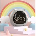 thumbnail image 2 of Reloj despertador digital para niños, función de repetición, silencioso, sin tictac, para dormitorio, gris, 2 of 5