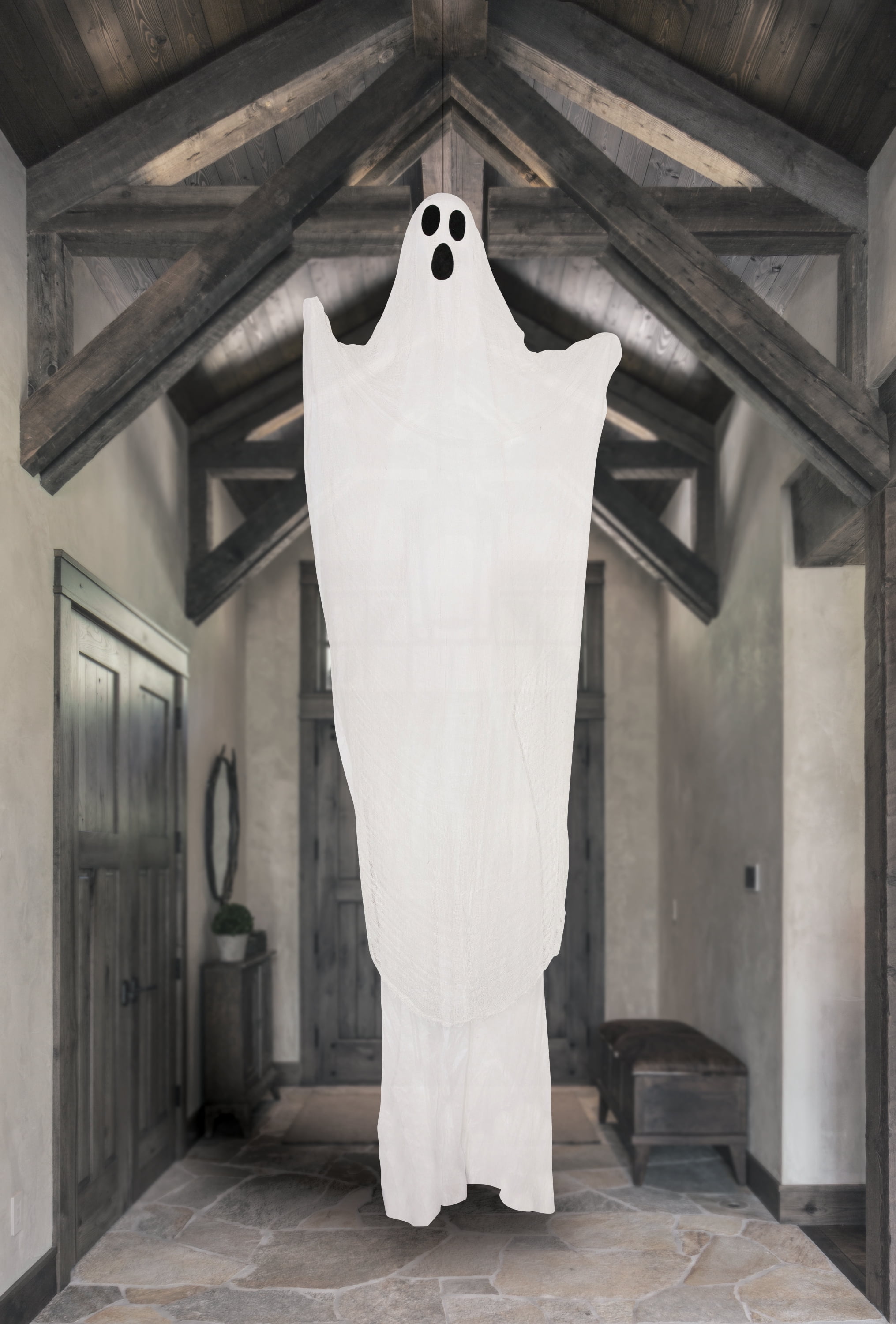 WAY TO CELEBRATE! Halloween Hanging Ghost Decoration, White