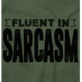 thumbnail image 2 of Fluent in Sarcasm Funny Attitude Unisex Plus Fleece Graphic Hoodie Brisco Brands 2X, 2 of 5