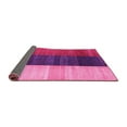 thumbnail image 2 of Ahgly Company Indoor Round Abstract Pink Contemporary Area Rugs, 7' Round, 2 of 4