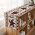thumbnail image 6 of Table Runners 60 Inches Long Dress Scarves, Red Texas Star Vintage Farmhouse Kitchen/Dining Table Runner, Small Coffee Tablerunners, Farmhouse Berry Grey Wooden 13x60 Inch, 6 of 9