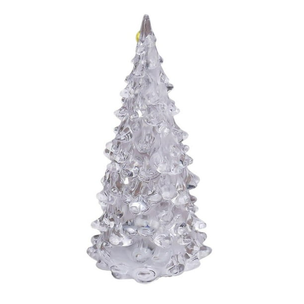 Night Led Crystal Mini Árbol De Navidad Lámpara De Luz Color De La Noche De La Noche De Navidad Decoración Del Hogar Decoración De Navidad Regalo