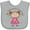 AC-Heather Grey, variant on Inktastic My Grammie Loves Me Girls Baby Bib