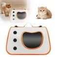 thumbnail image 1 of Portable Pet Bag Backpack for Cats Small Dogs with Scratch-Proof Sturdy Base Roll-Up Curtain Large Storage Compartment Ventilated Mesh Windows Comfortable Padded Shoulder Straps Removable Washable, 1 of 3