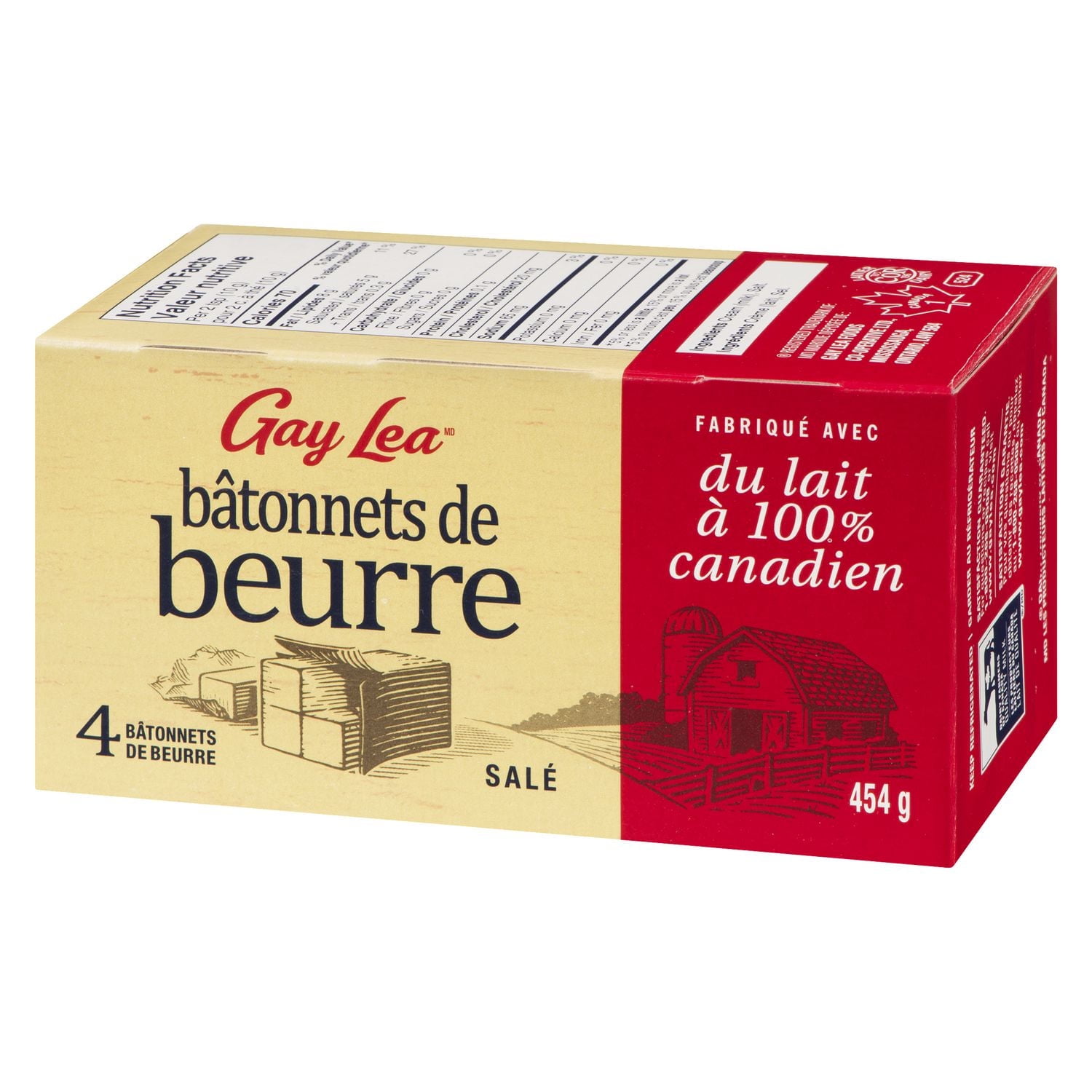 Gay Lea Salted Butter Convenient Sticks, 454 g