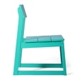 thumbnail image 5 of WestinTrends Paloma Modern HDPE Outdoor Armless Patio Dining Chairs (Set of 2), Turquoise, 5 of 15