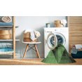 thumbnail image 2 of Ahgly Company Tapis d'Intérieur Lavable en Machine Carré Vert Transitionnel, 5 Pieds Carré, 2 of 7