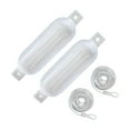 thumbnail image 2 of tamizeot 2x Boat Fenders 6mm x 1.5M Ropes PVC Anti Collision for Docking Pontoon White G0 White Rope White G0 White Rope Rope 6x1.5m, 2 of 6