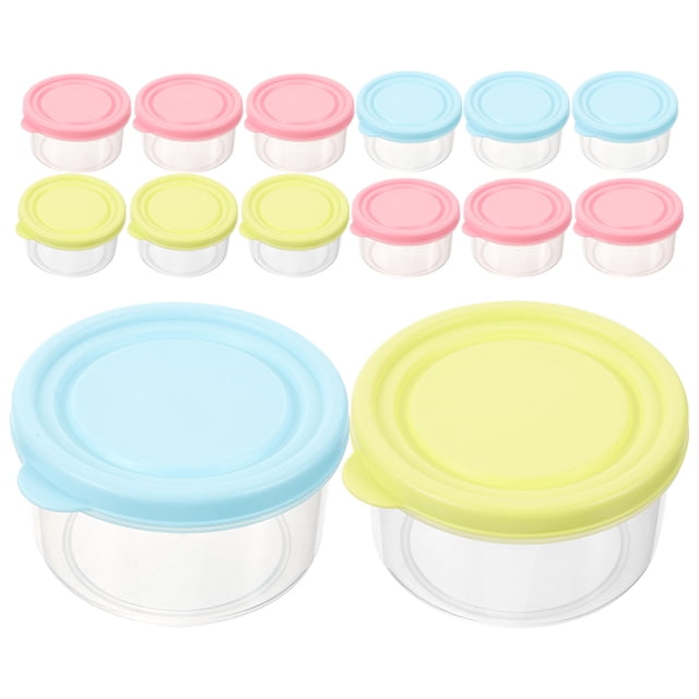 HEALEEP 24Ud Caja De Almacenamiento Para Plástica Y Resistente Para Microondas