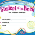thumbnail image 3 of TREND Student of The Week Colorful Classics Certificates, 30 Per Pack, 6 Packs, 3 of 3