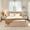 Beige, variant on Ovios Boneless Beds Furniture, Twin Bed Frame with Mattress and Headboard Set, 16.7" Plush Corduroy Cloud Bed, Medium Firm, No Assembly, Grey